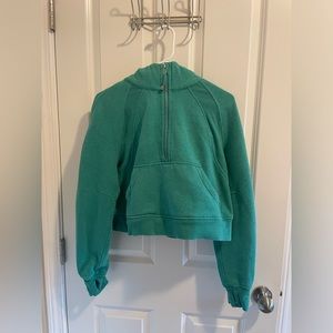 Lululemon Scuba Half Zip Heathered Maldives Green